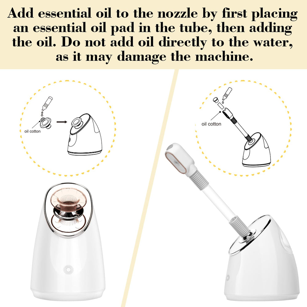 Pjordo facial steamer kit blackhead tool in use for smoother skin.