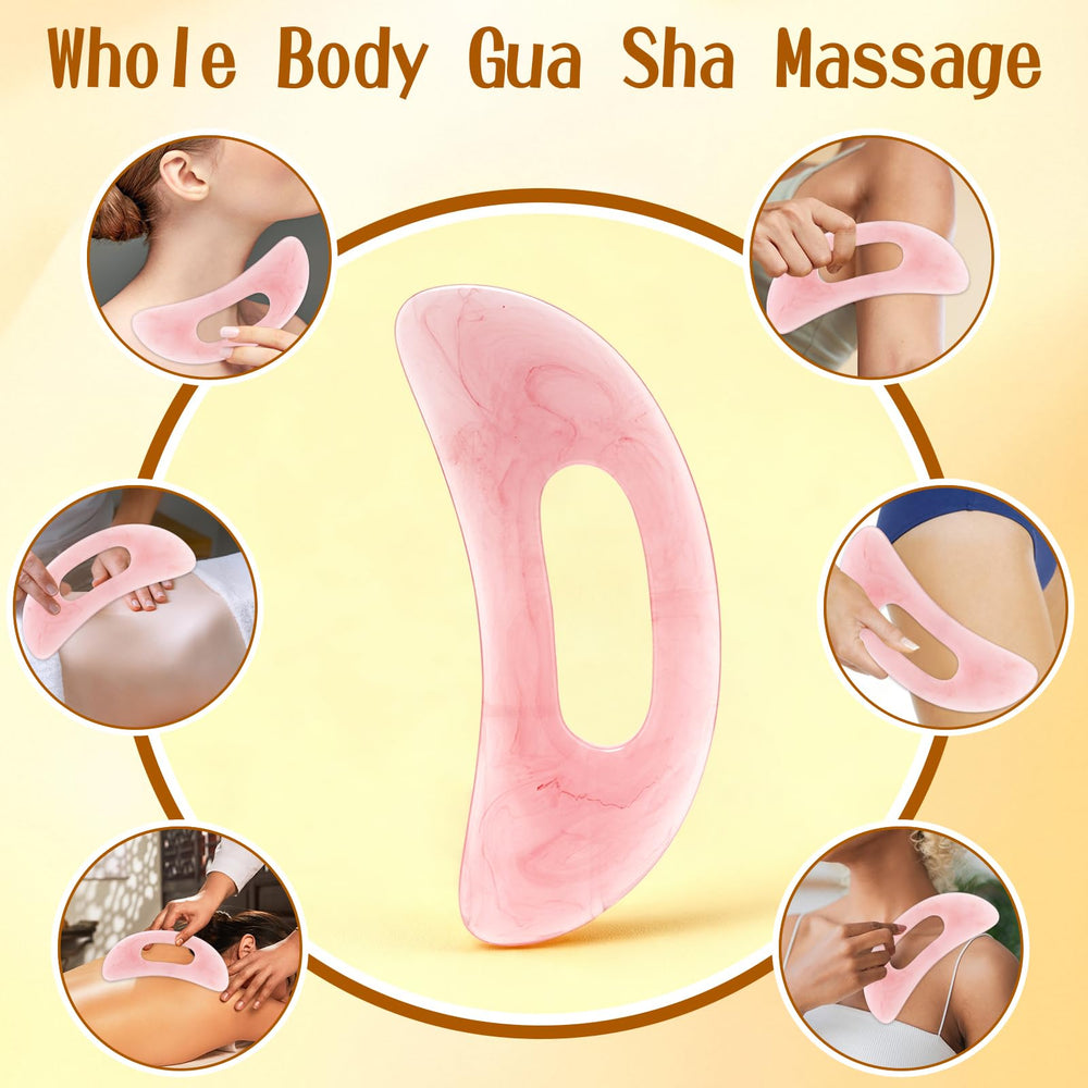 Pjordo Gua Sha tool closeup highlighting smooth resin finish
