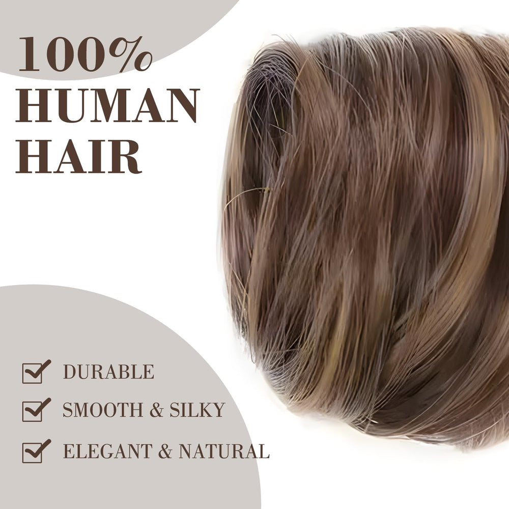PKRFCJ bun wig easy-to-use wrap for chic casual or formal