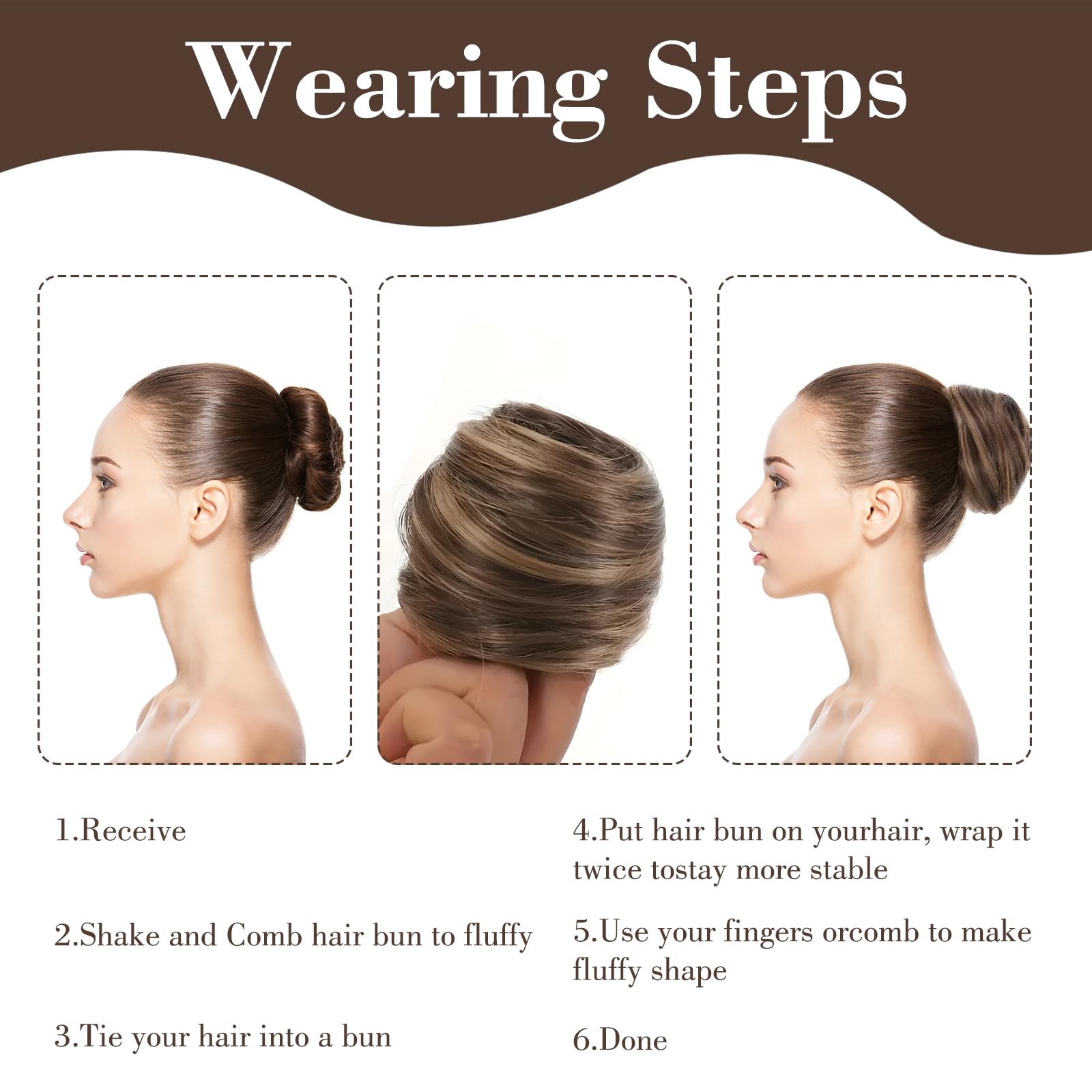 PKRFCJ daily-wear bun for office or special events
