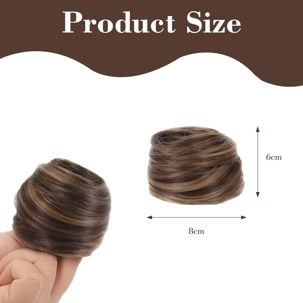 PKRFCJ messy bun scrunchie soft elastic helps secure any hairstyle