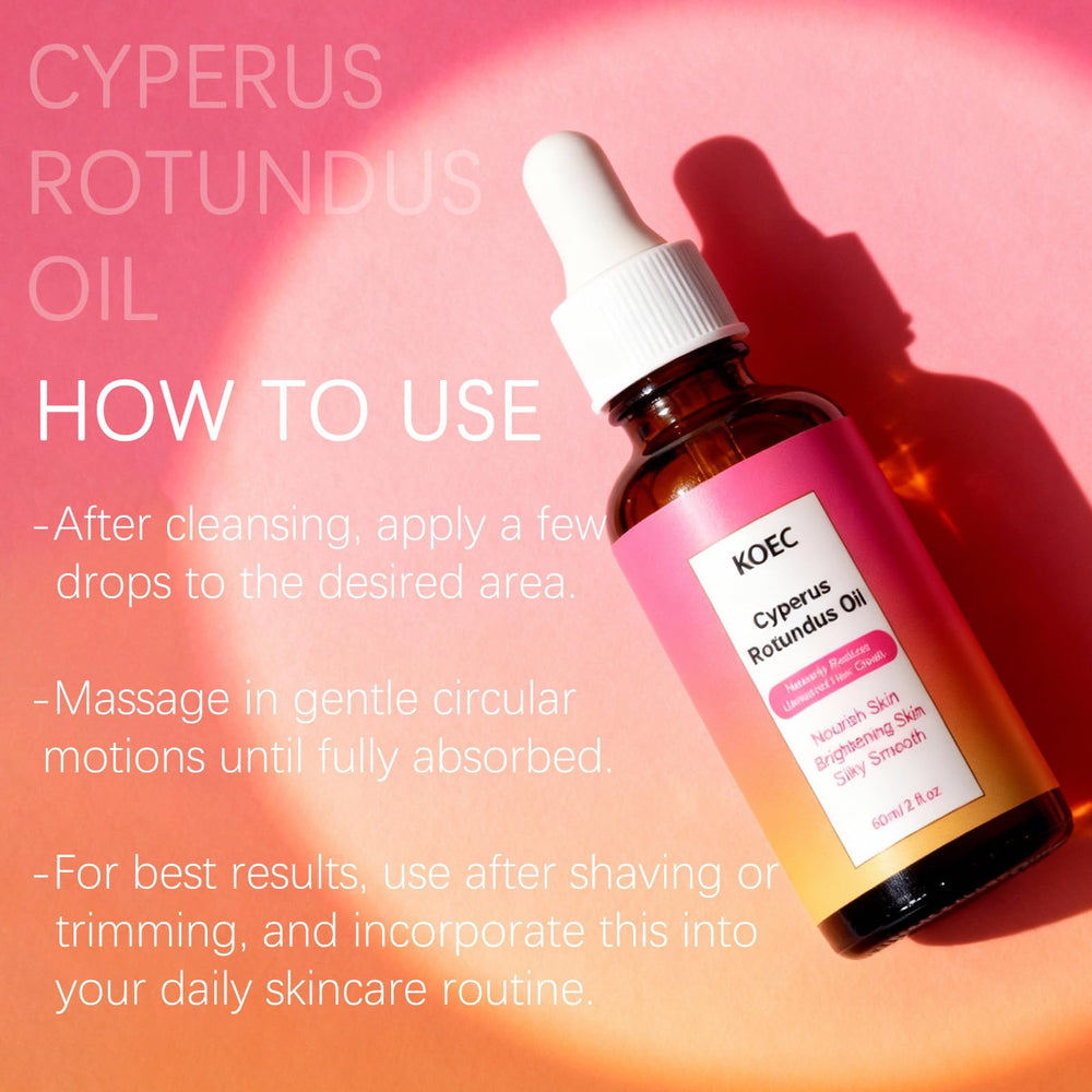 PKQLQ Cyperus Rotundus Oil fast-absorbing, non-greasy texture.