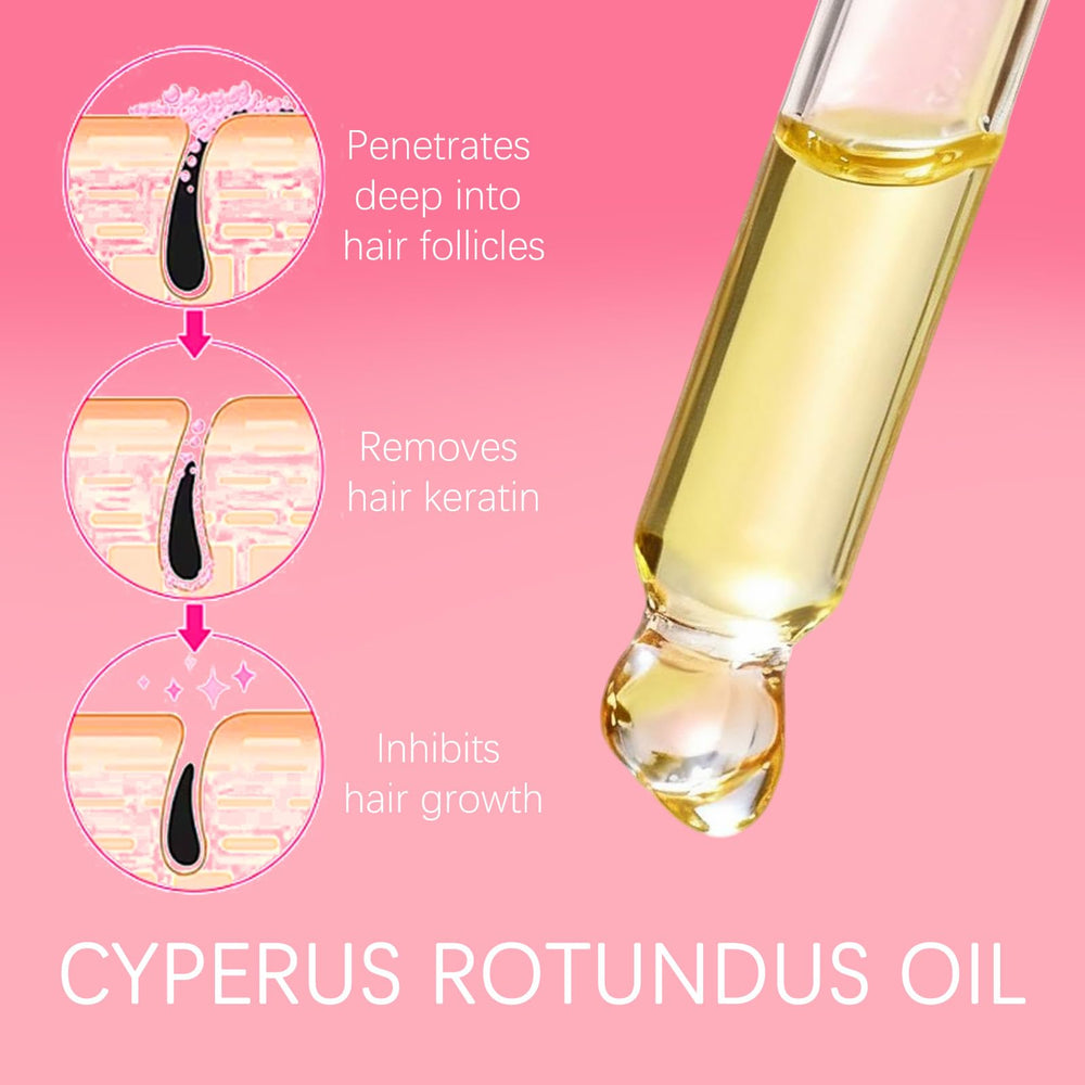 PKQLQ Cyperus Rotundus Oil closeup texture for smooth application.