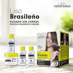 Placenta Life Keratimask bottle closeup showing easy at home application.