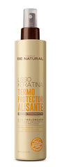 Placenta Life Keratin Smooth Heat Protector bottle protects hair during styling.