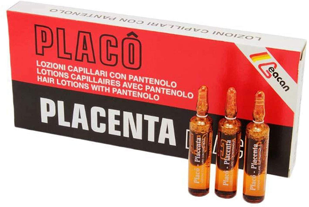 Placenta Placo ampoules dispensing action enables quick scalp application.
