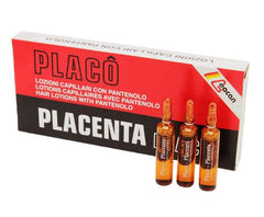 Placenta Placo hair loss bottle front for easy at-home scalp treatment.