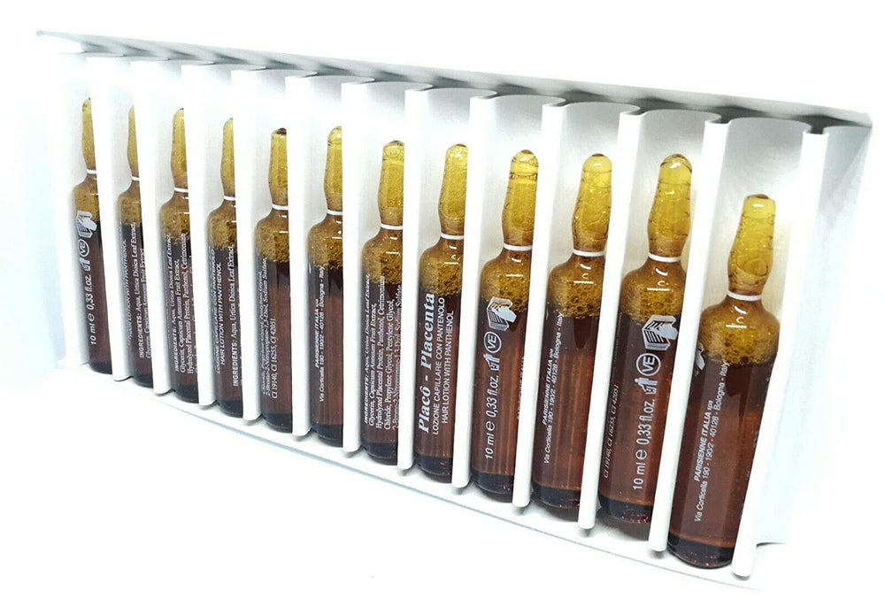 Placenta Placo scalp massage during application supports revitalizing care.