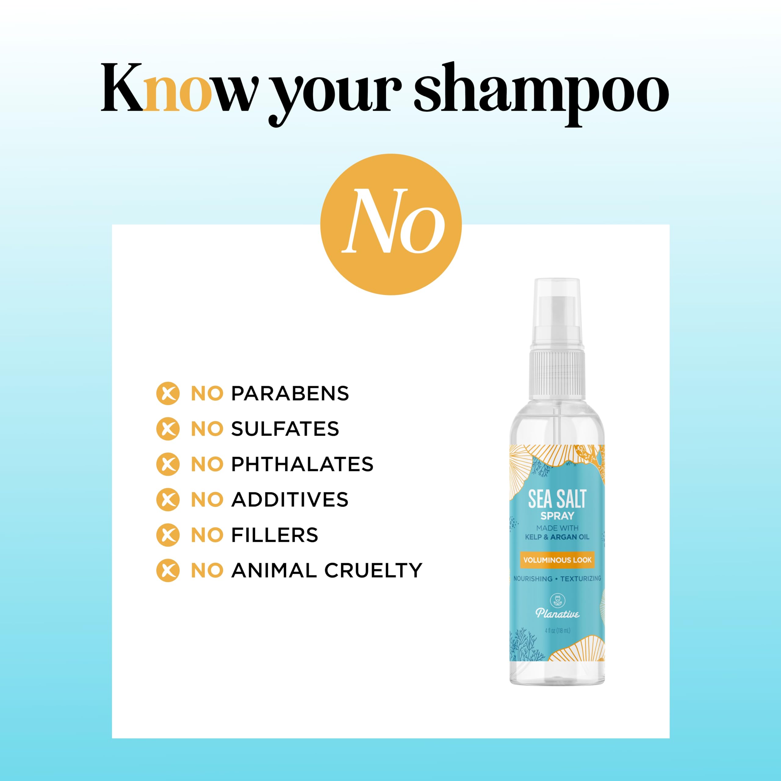 Planative lightweight texture spray keeps hair from feeling sticky or stiff.