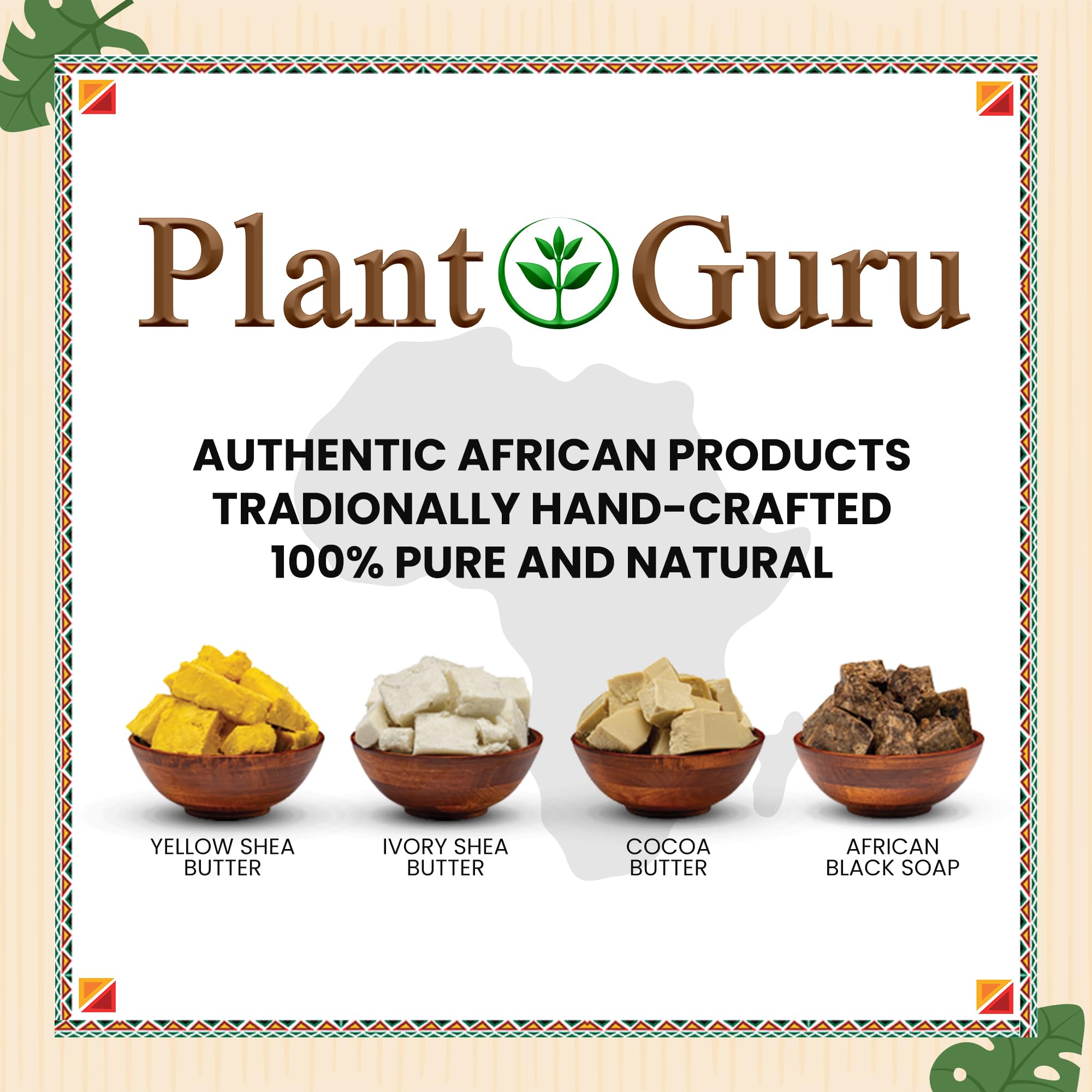 Plant Guru African Black Soap cocoa pods photo signals natural plant based ingredients