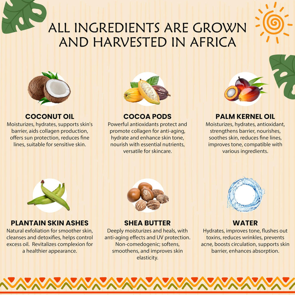 Plant Guru African Black Soap coconut oil image hints at moisturizing nourishment
