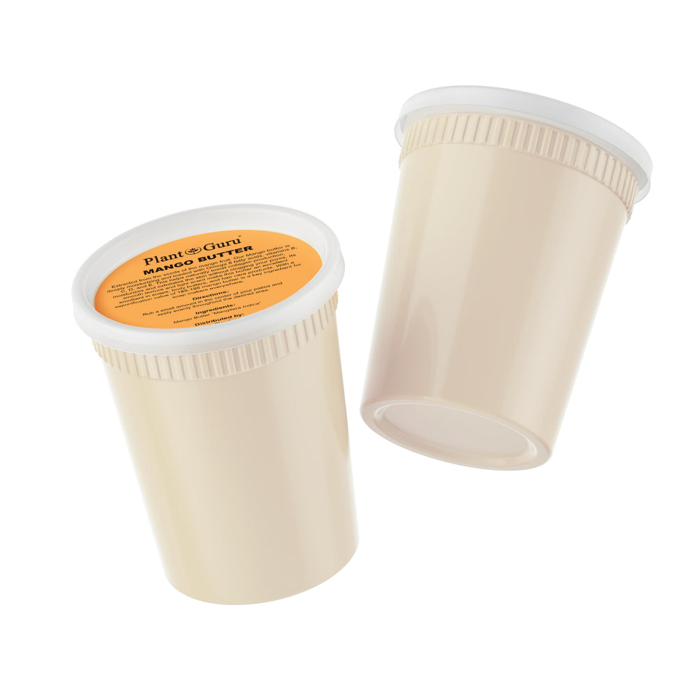 Plant Guru Mango Butter label close-up signals pure, unrefined quality