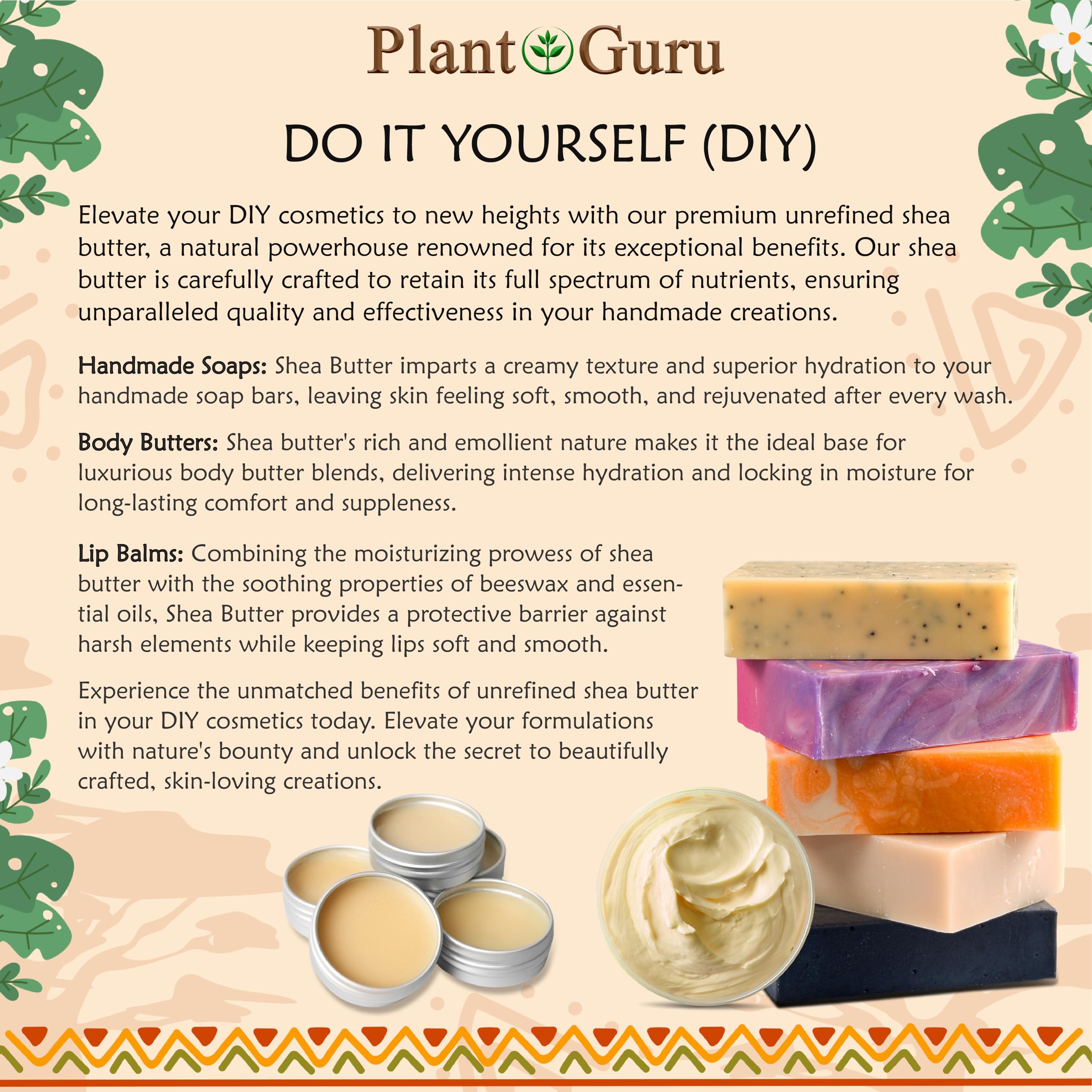Plant Guru Shea Butter base for DIY soaps and lip balms