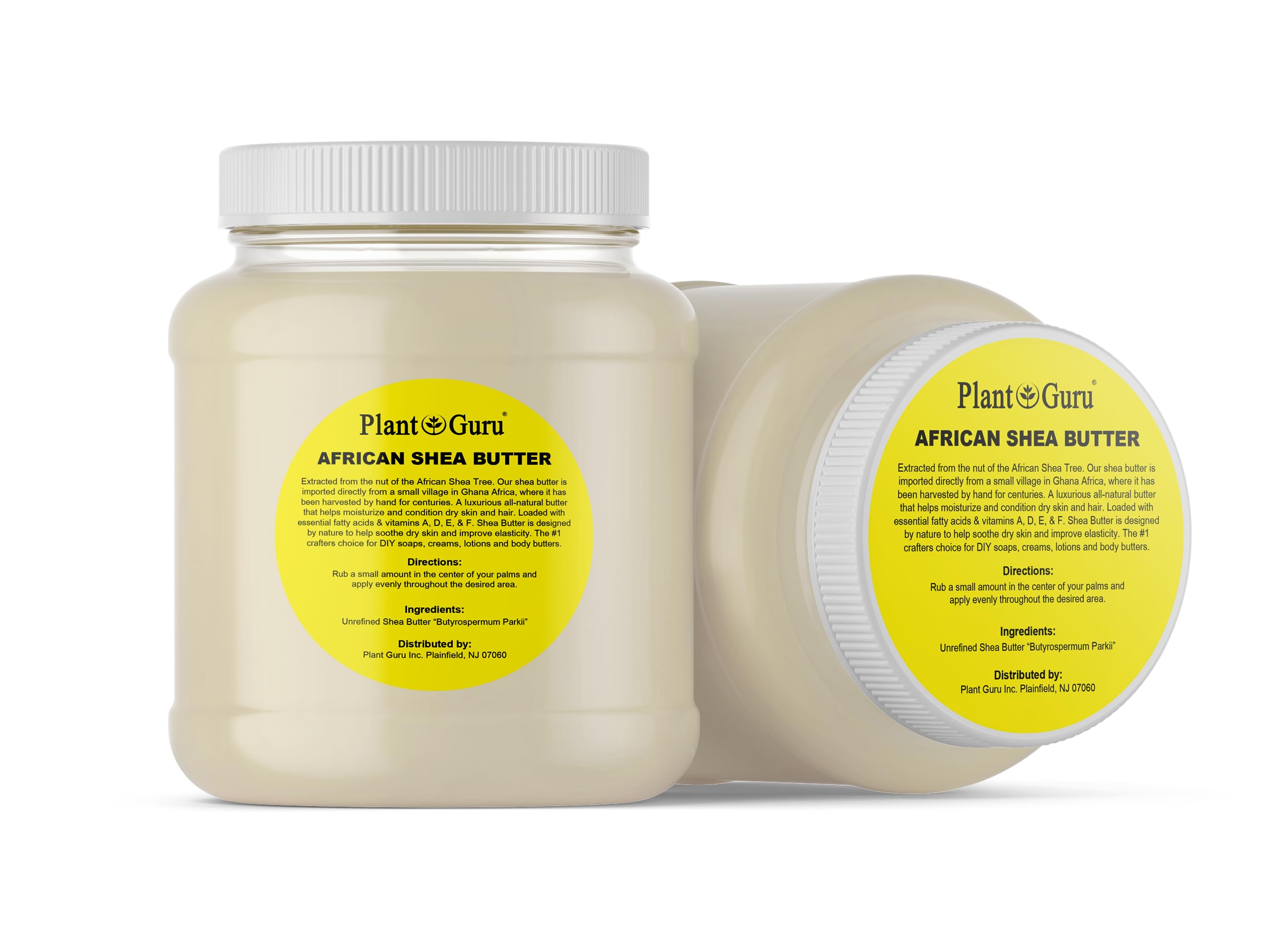Plant Guru Shea Butter on hands softening dry skin for daily use