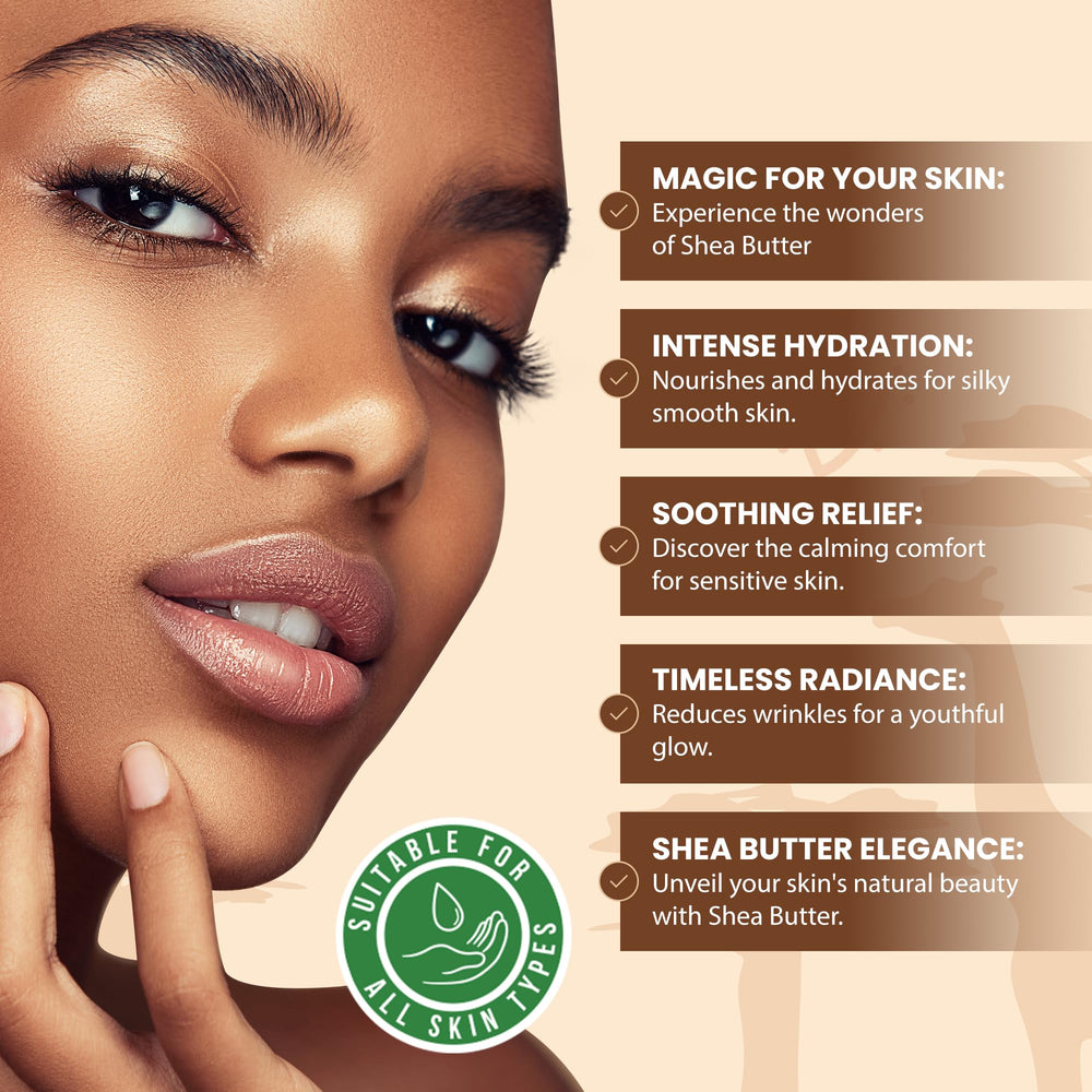 Plant Guru shea butter texture melts easily on skin for absorption.