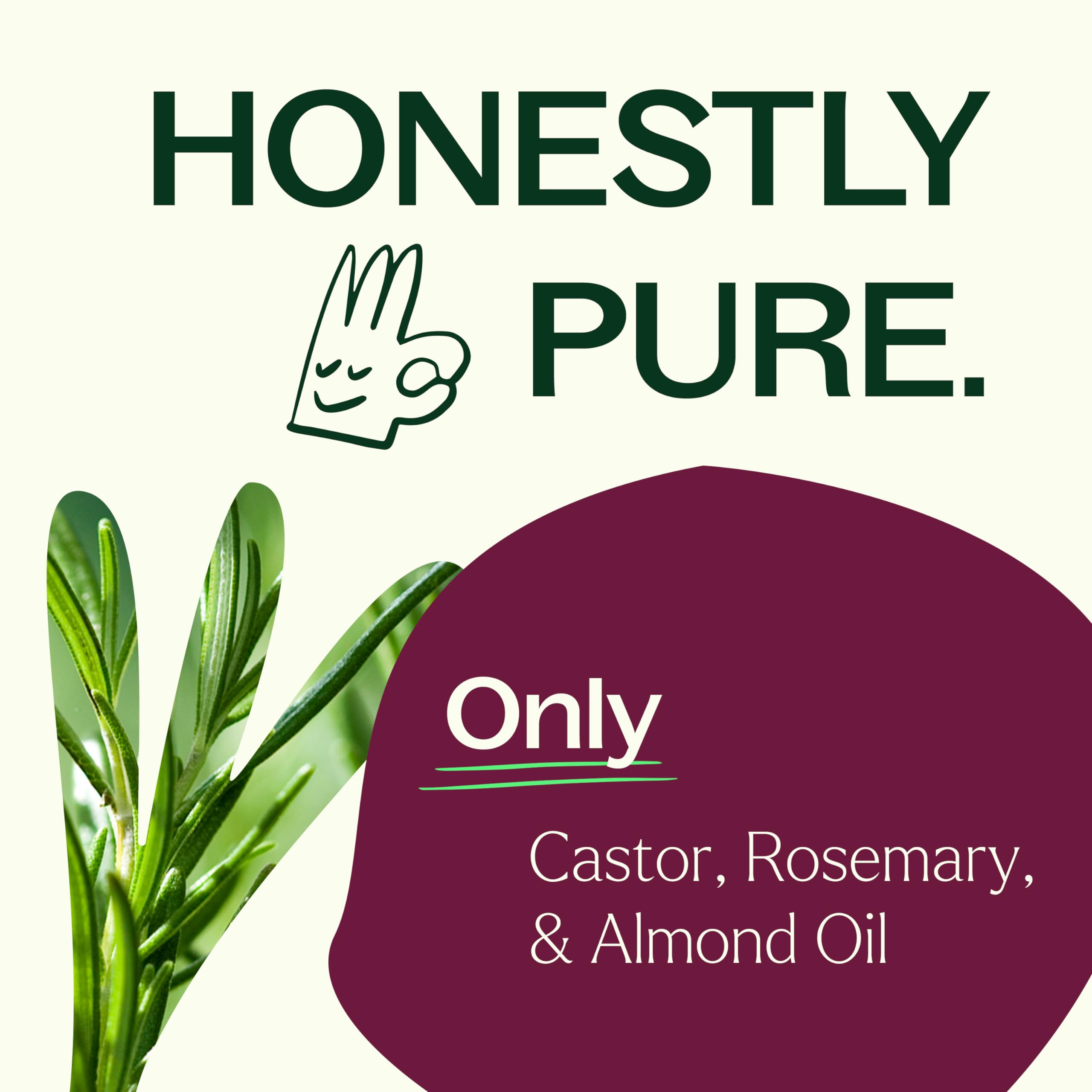 Plant Therapy scalp-care action captures itch-relief vibes from rosemary and castor synergy.