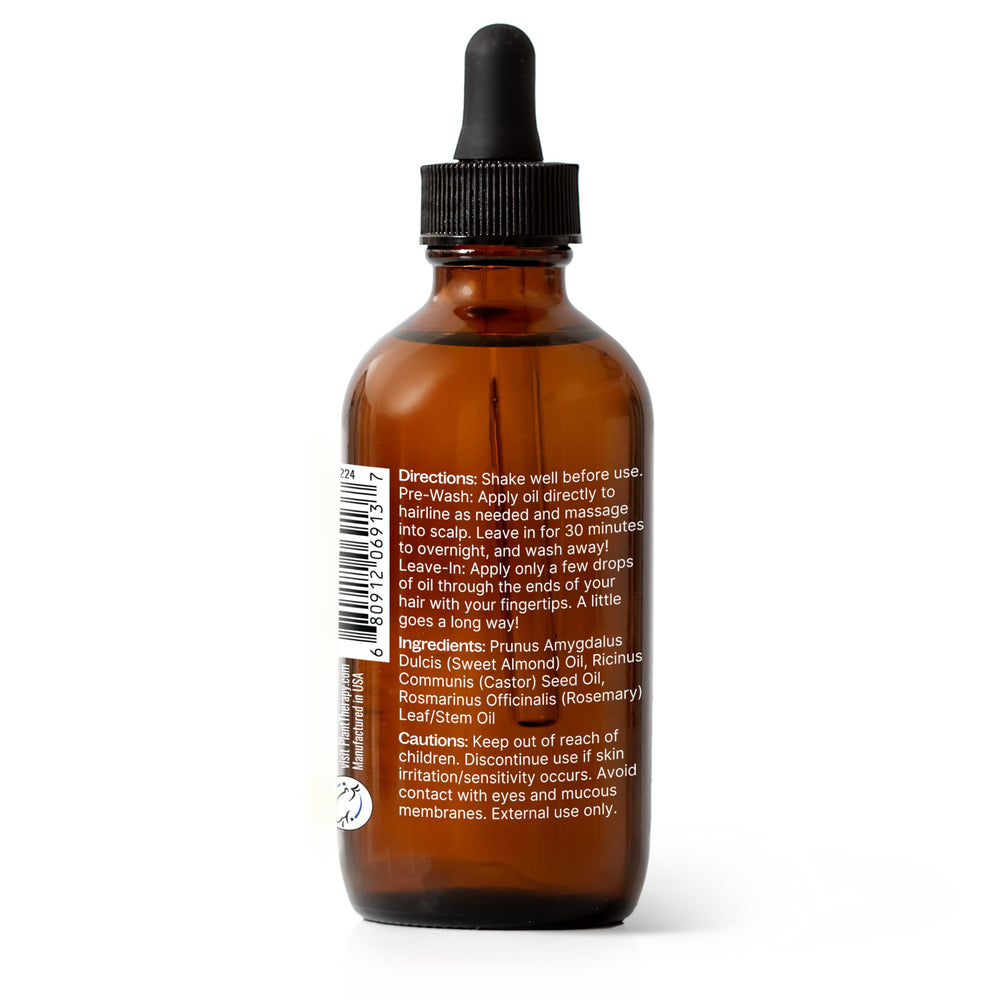 Plant Therapy user-friendly dropper bottle simplifies scalp massage and application.