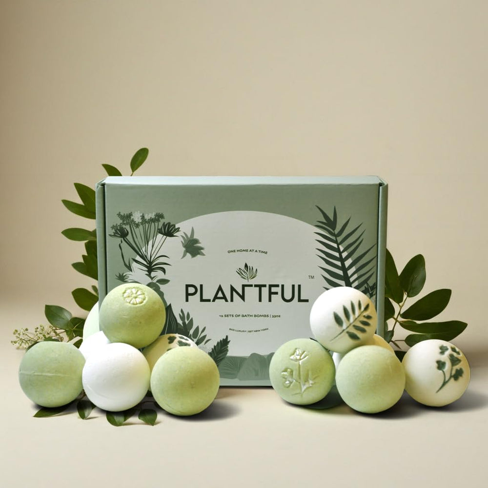 Plantful bath bombs variety scents for a calming soak