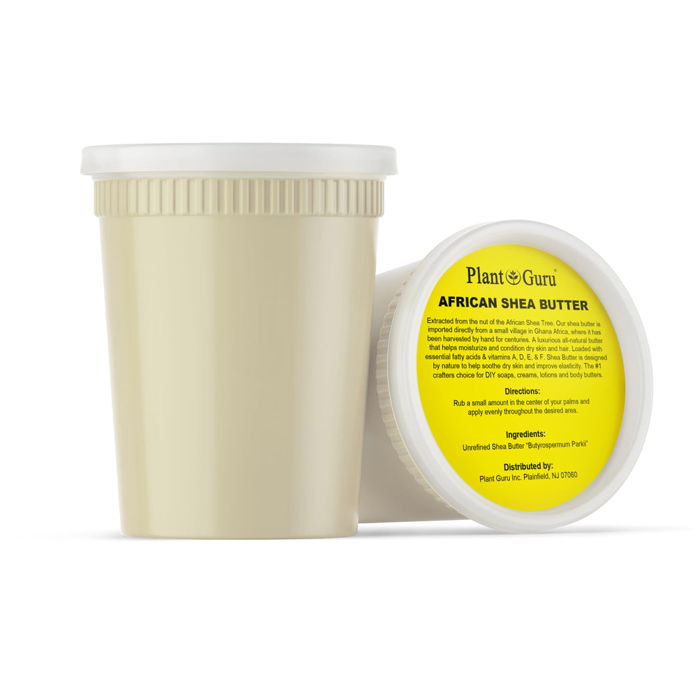 Plant Guru shea butter DIY soap making scene with creamy base for skincare products