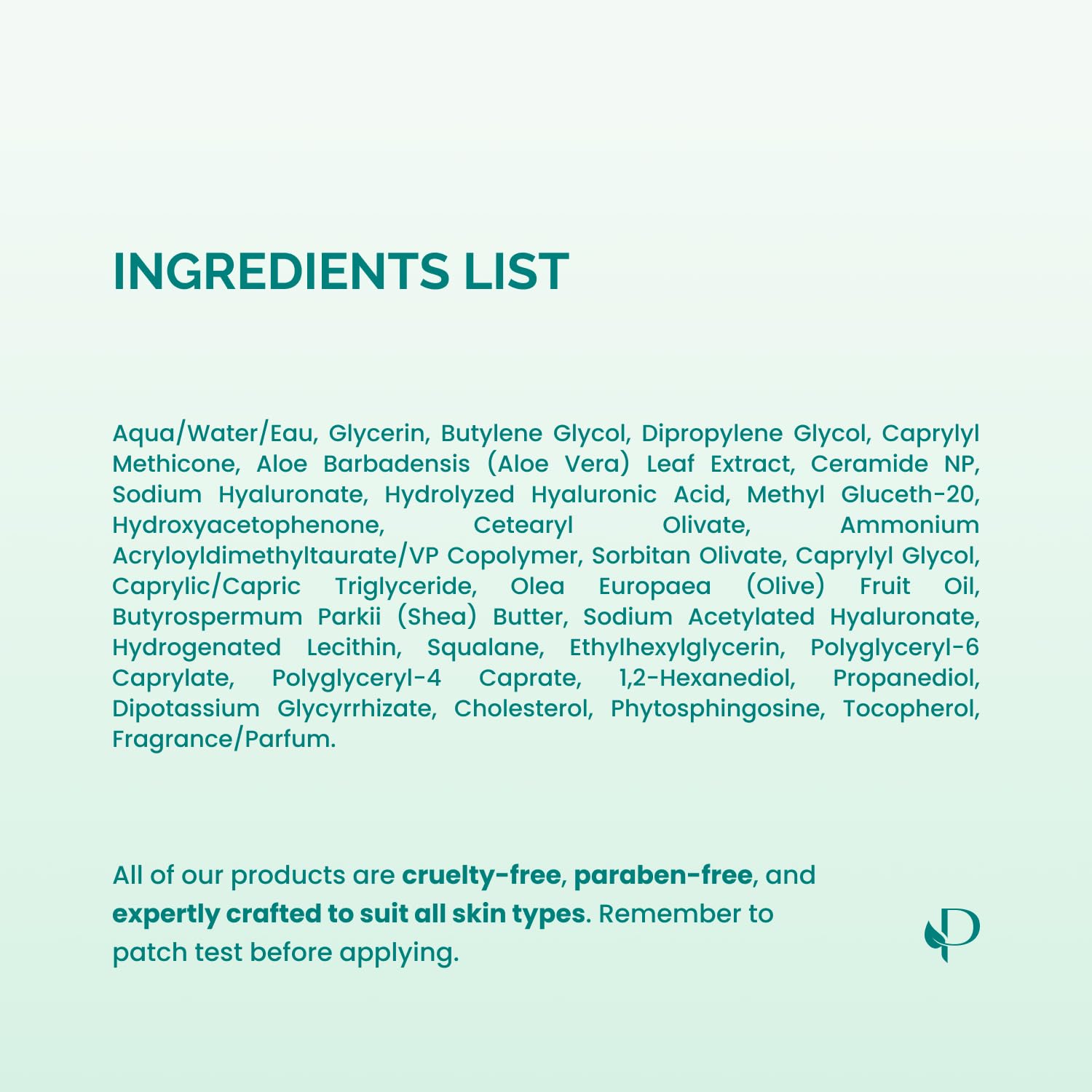 PLANTIFIQUE easy-apply mask fits all skin types for quick pampering.