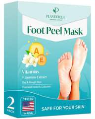 PLANTIFIQUE Foot Peeling Mask packaging ready for an at-home spa ritual