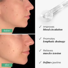 Plantifique Gua Sha jawline sculptor highlighting defined contour for facial toning