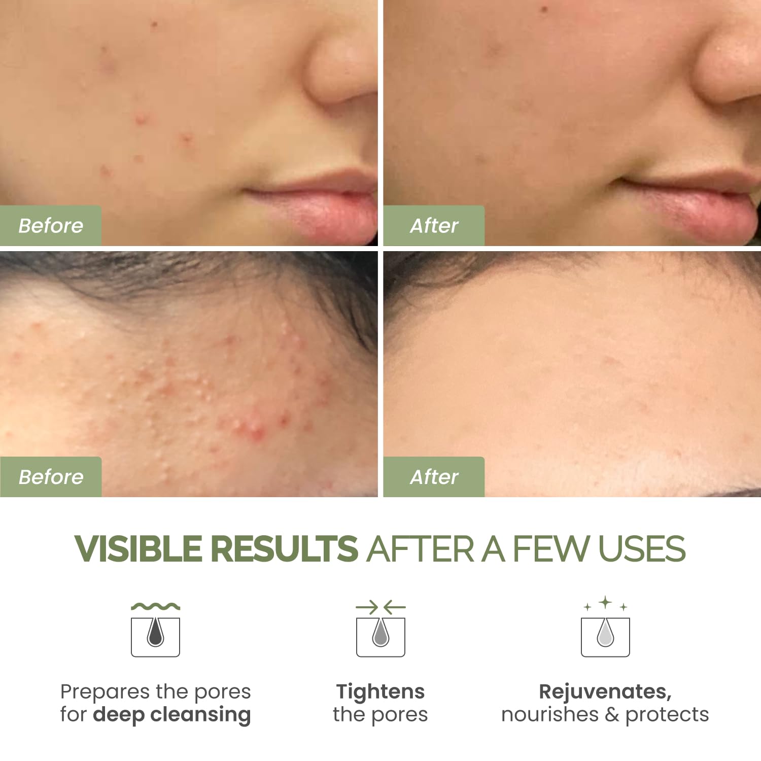 PLANTIFIQUE Korean Clay Mask texture closeup reveals creamy mud for easy application.