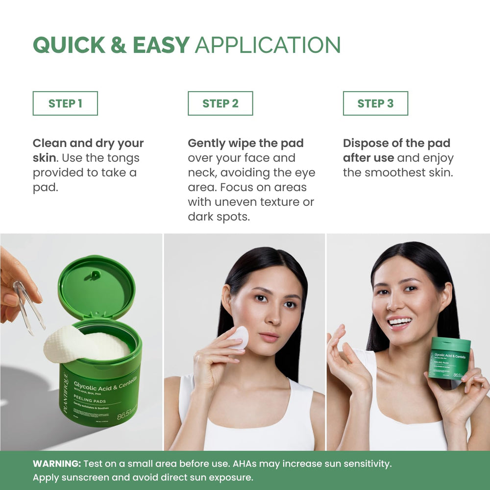 PLANTIFIQUE hyaluronic acid infused pads emphasizing hydration on skin