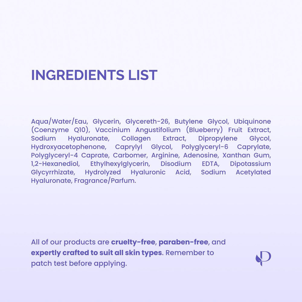 PLANTIFIQUE natural plant-based ingredients label signals gentle skincare