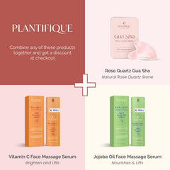 Plantifique Rose Quartz Guasha Tool jawline sculpt action for defined contours