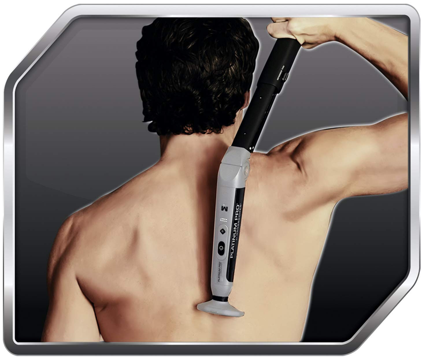 Platinum Pro Mangroomer 3-head shaving attachment covers large areas quickly.