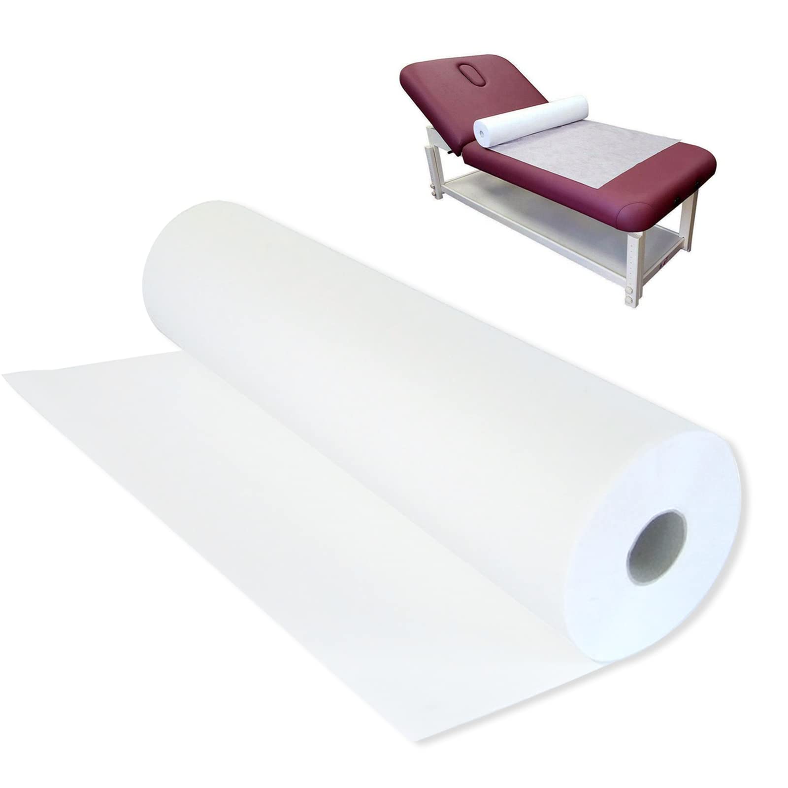 Platonee rollo desechable para camilla de 31x70, suave y resistente para uso profesional.