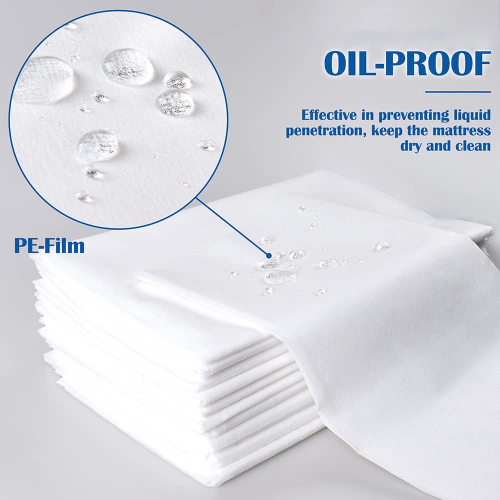 Platonee spa bed cover on a massage table for efficient clean sessions