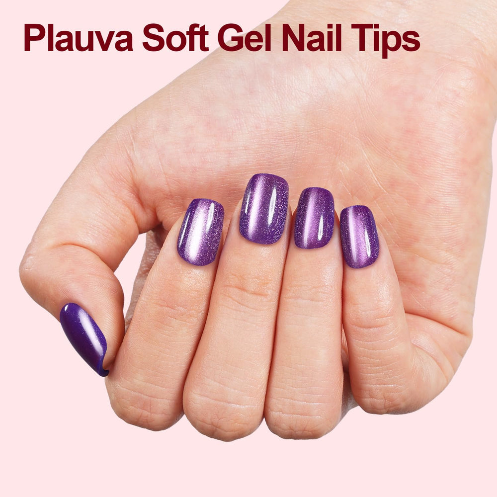 Plauva Cat Eye nails offer 15 sizes to fit most nails securely