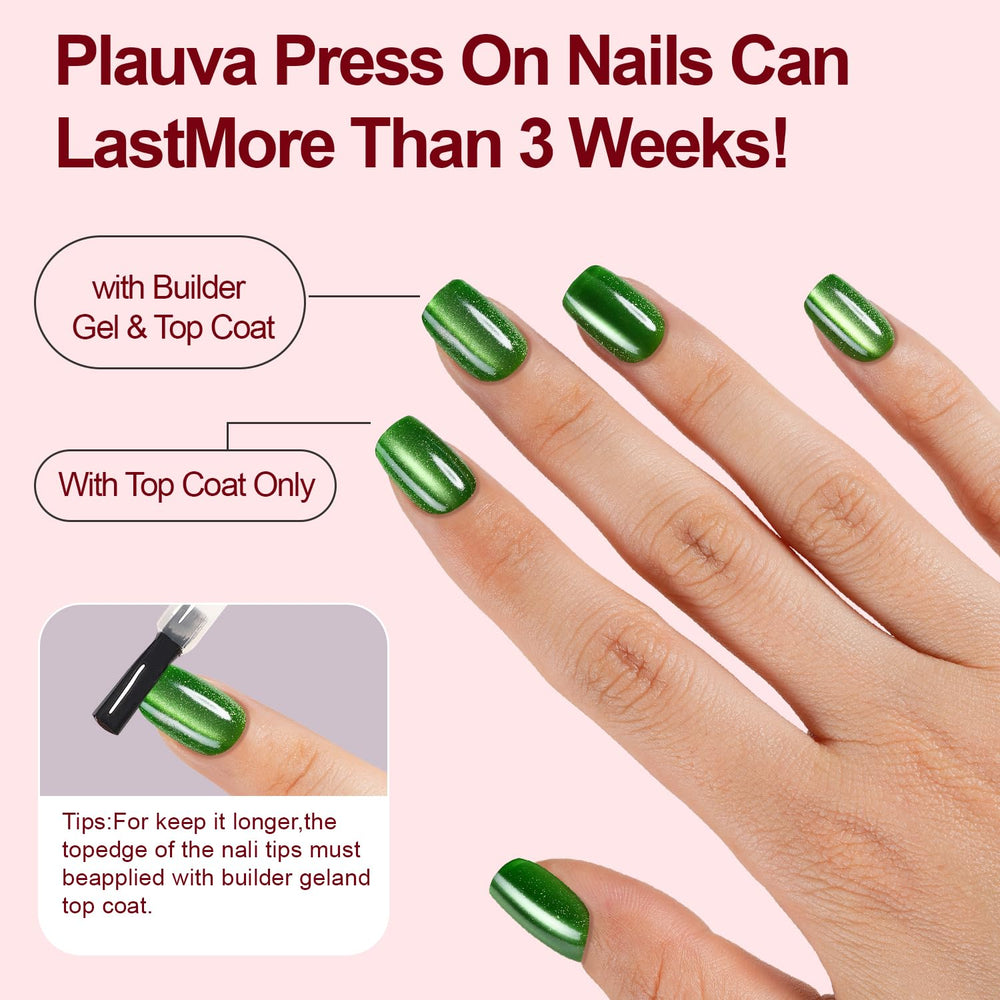 Plauva Cat Eye nails promise long wear beyond 3 weeks with proper care
