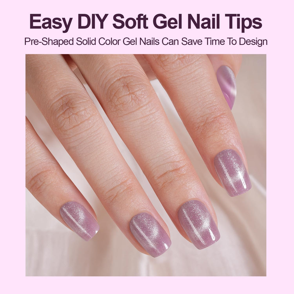 Plauva soft gel cat-eye nails design highlights durable comfortable wear