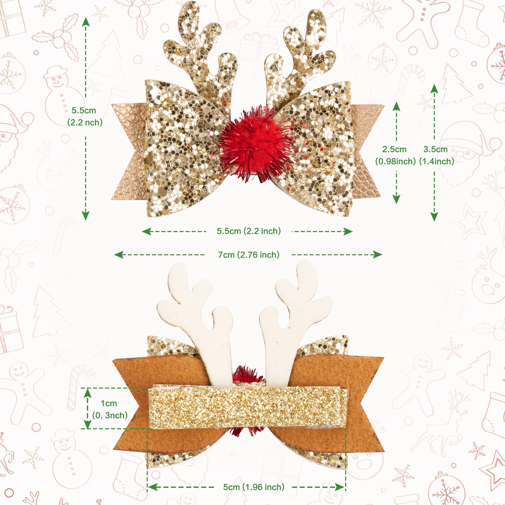 Playful Cat clip features reindeer antlers for whimsical holiday look
