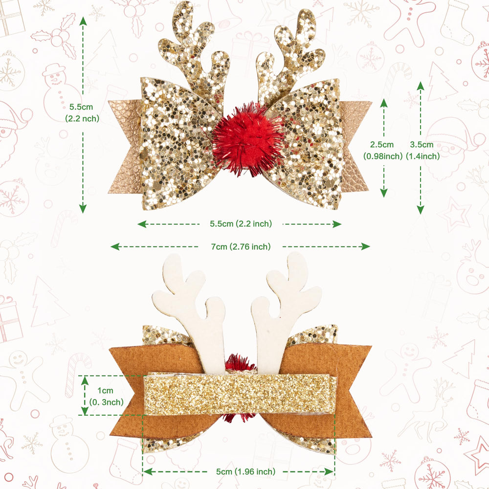 Playful Cat clip features reindeer antlers for whimsical holiday look