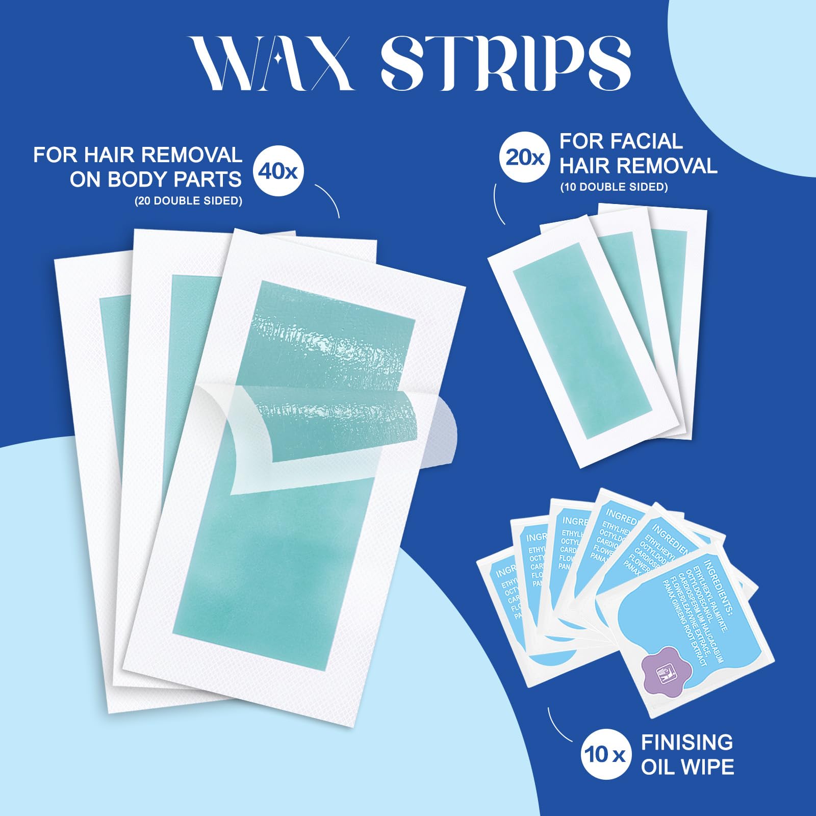 PLAYQUEEN wax strips warming cue demonstrates softening for smoother removal.