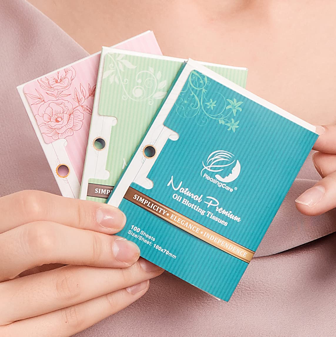PleasingCare Rosy 100-count sheets expand your routine with convenient touch-ups.
