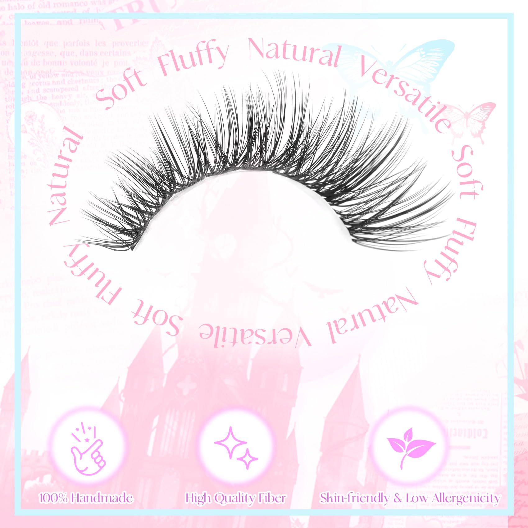 Pleell 10-18mm lash clusters arranged by length for customization