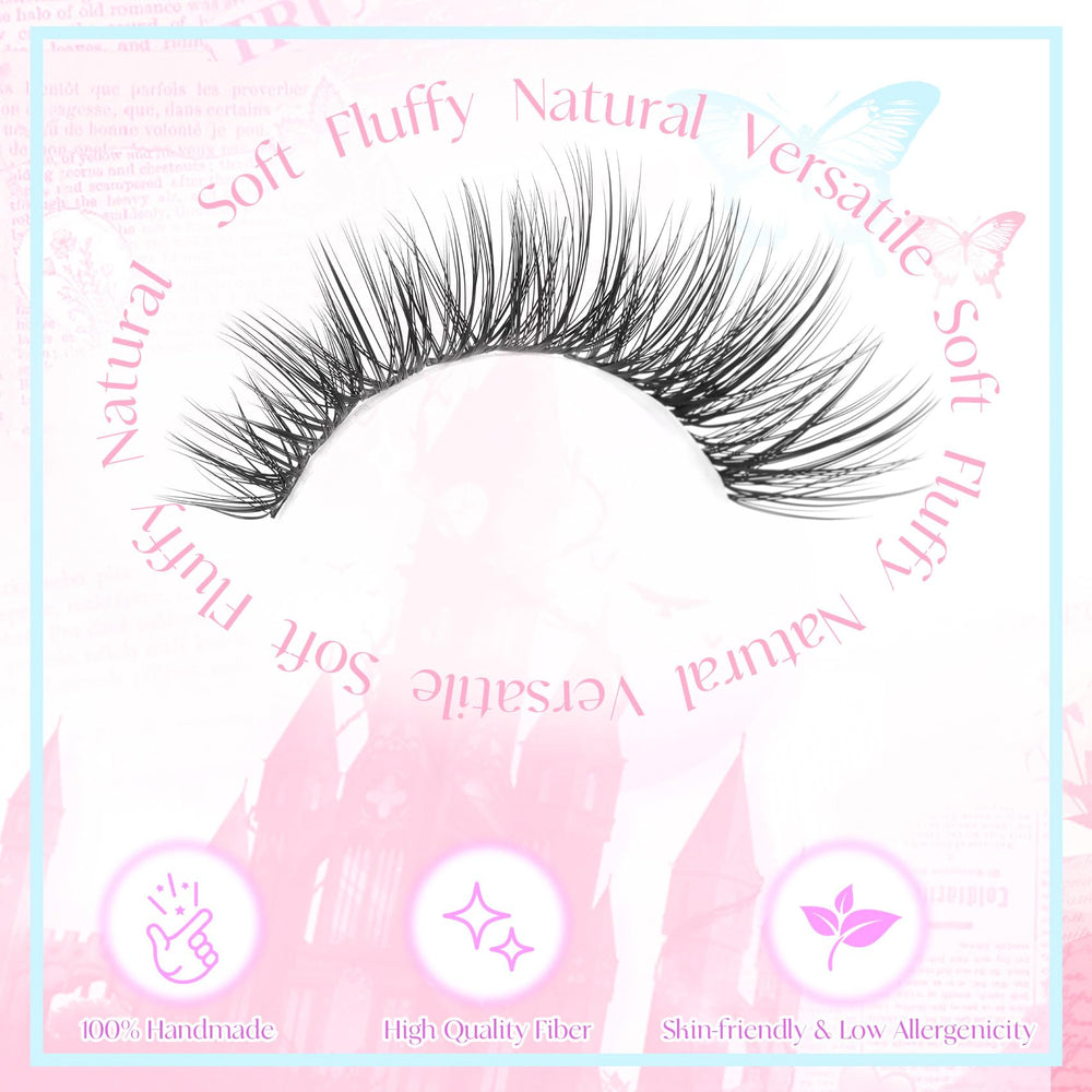 Pleell 10-18mm lash clusters arranged by length for customization
