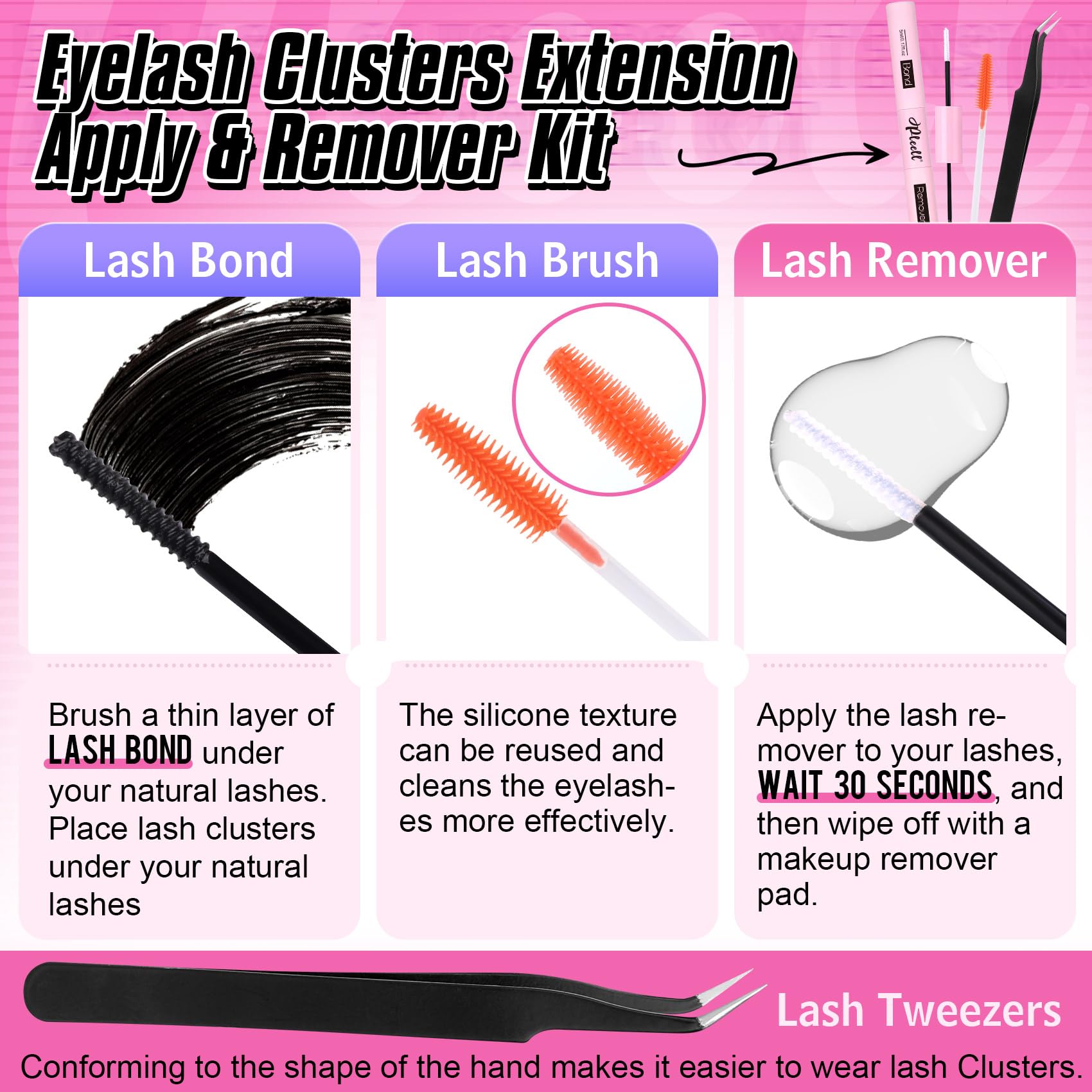 Pleell complete diy eyelash kit for budget-friendly home lash sessions.
