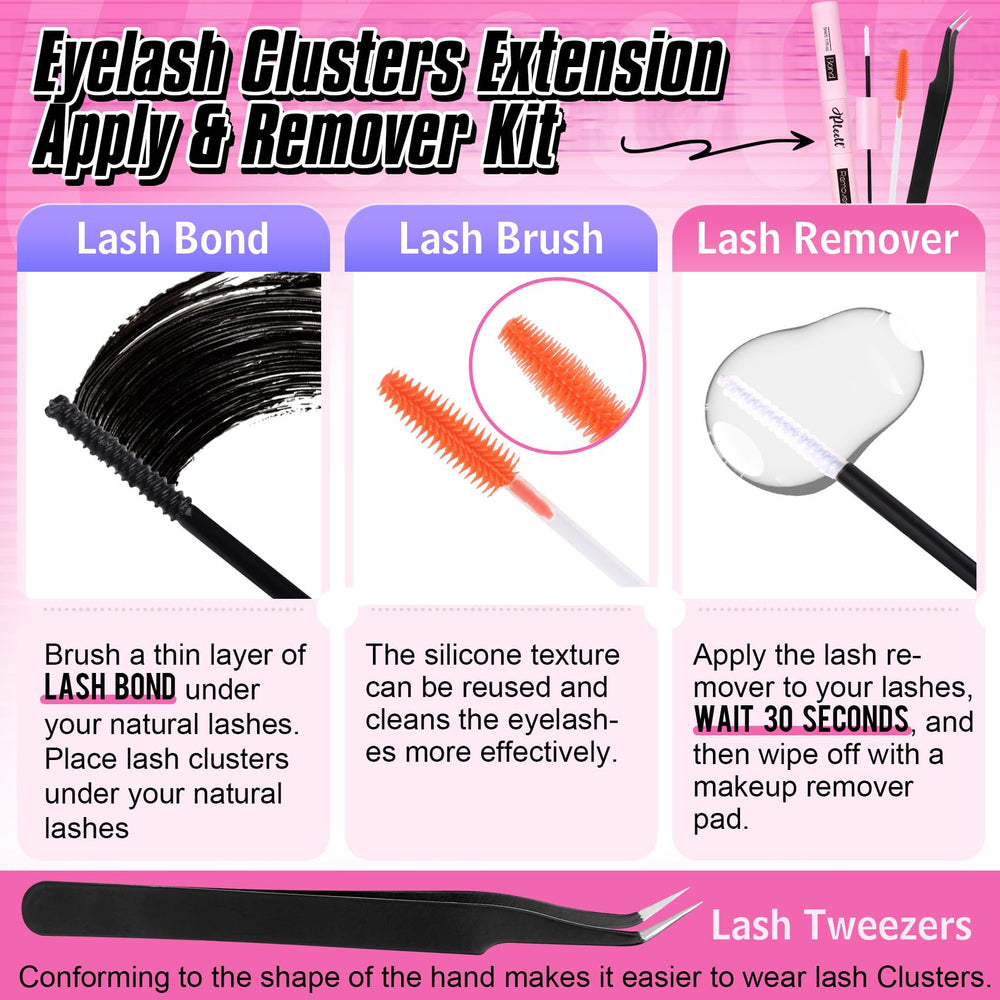 Pleell complete diy eyelash kit for budget-friendly home lash sessions.