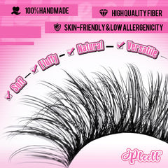 Pleell lash applicator tweezers for precise placement during DIY lashes.