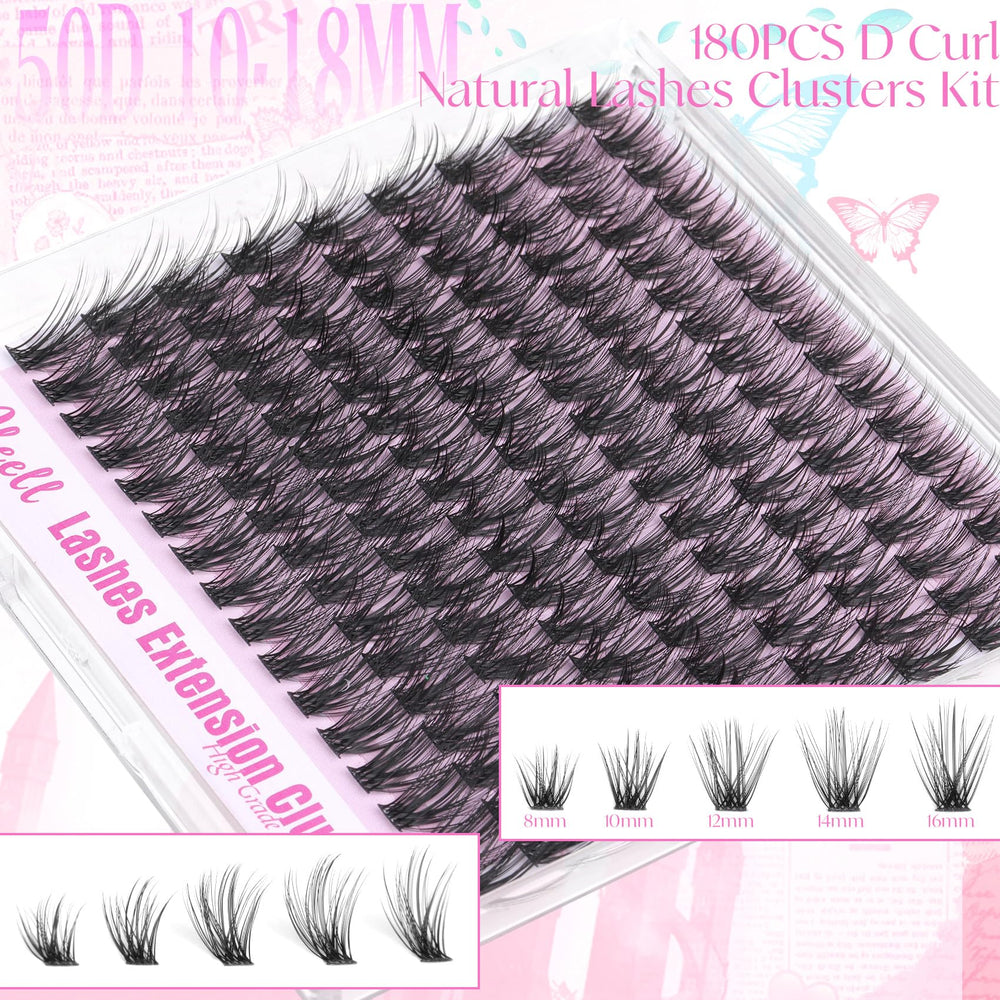 Pleell lash bond and seal included for secure wear and clean removal