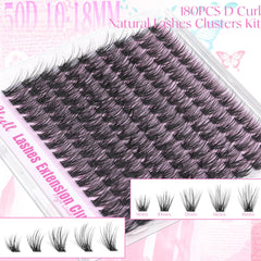 Pleell lash bond and seal included for secure wear and clean removal