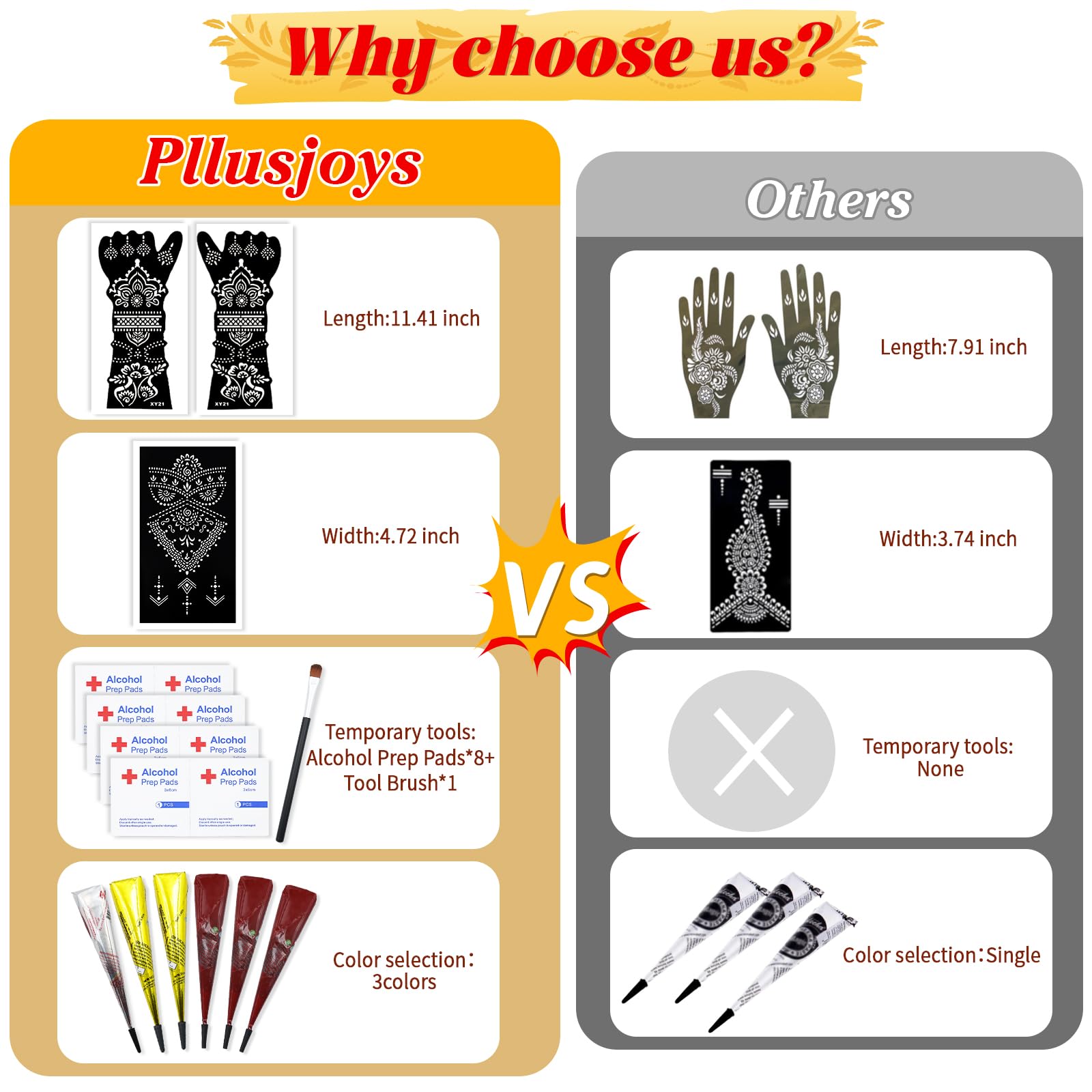 PllusJoys color cones demonstrate vibrant shades for customizable tattoos and shading.