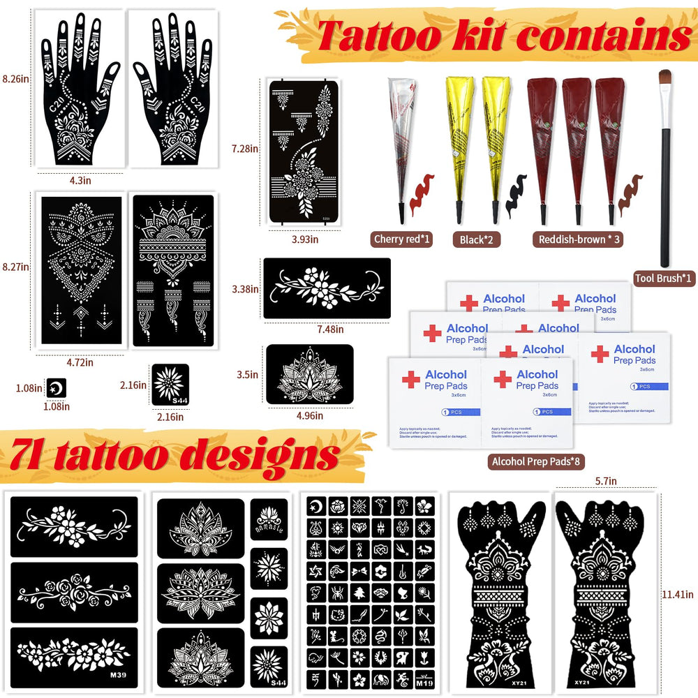 PllusJoys large hand designs showcase bold, decorative options for statement body art.