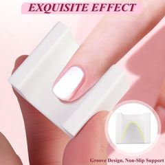 Plman Cat Eye Magnet anti-slip design stabilizes fingers during nail art.